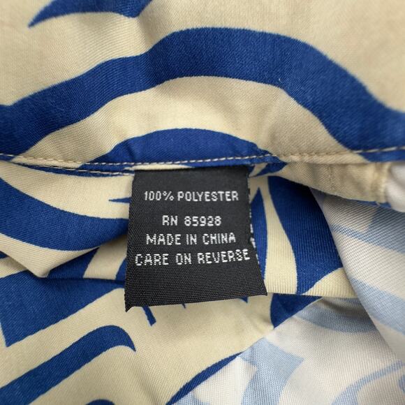 VTG Johnny Blaze Mens Button Up Shirt XL Flame Logo Spell Out Y2K Rap Streetwear - Picture 10 of 12